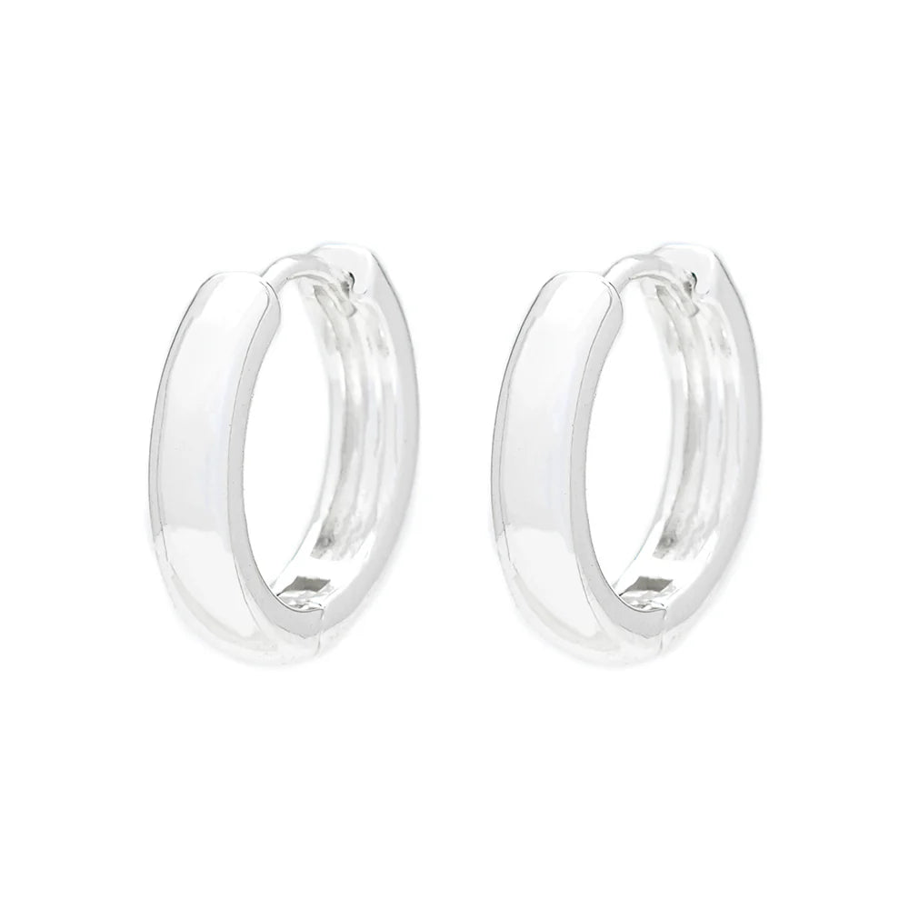 KNIGHT & DAY - Small Silver Hoops