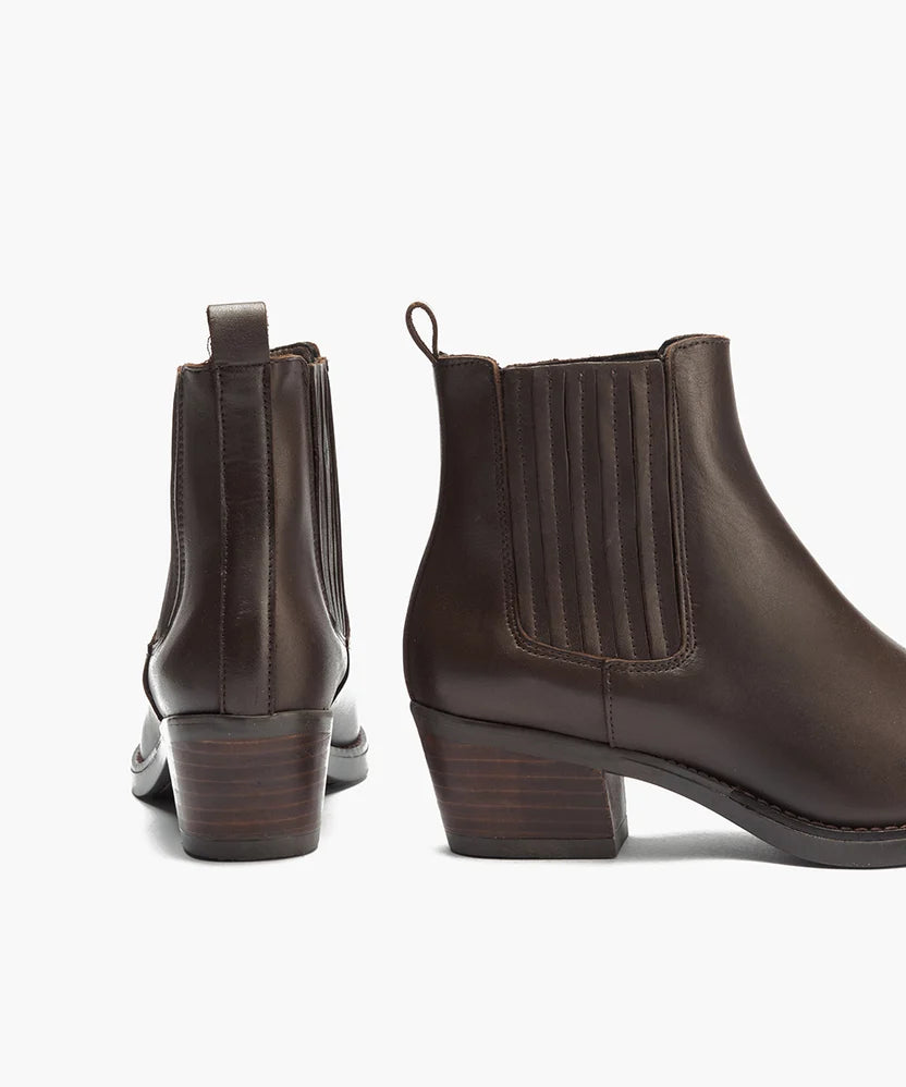 Pitillos Cowboy Boot Chocolate Brown