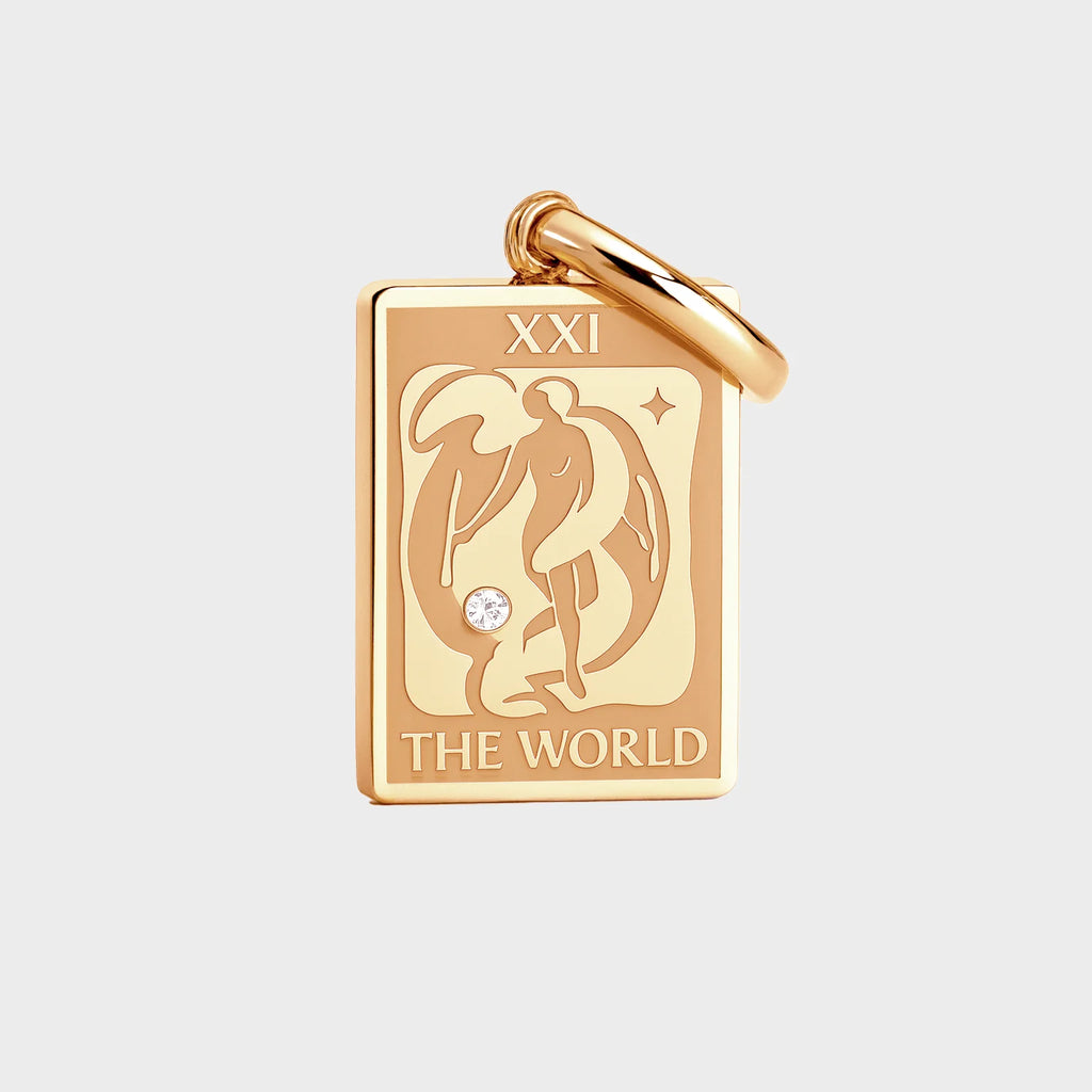 COLURi - The World Tarot Charm Gold