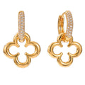 KNIGHT & DAY - Clover and Crystal Earrings