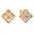 KNIGHT & DAY - Mother of Pearl Floral Earrings
