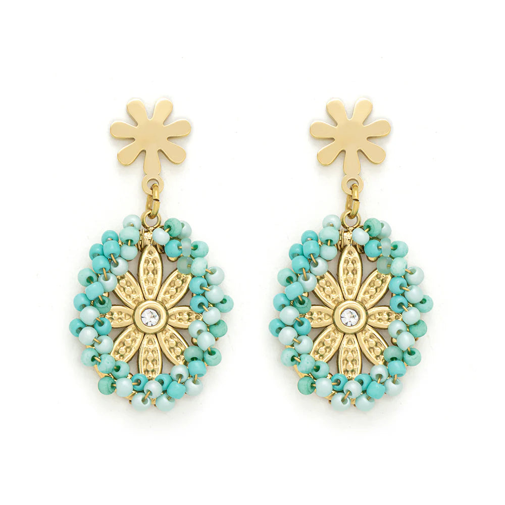 KNIGHT & DAY - Appoline Turquoise Earrings
