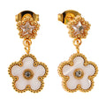 KNIGHT & DAY - White Clover Earrings