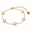 KNIGHT & DAY - White Clover Bracelet