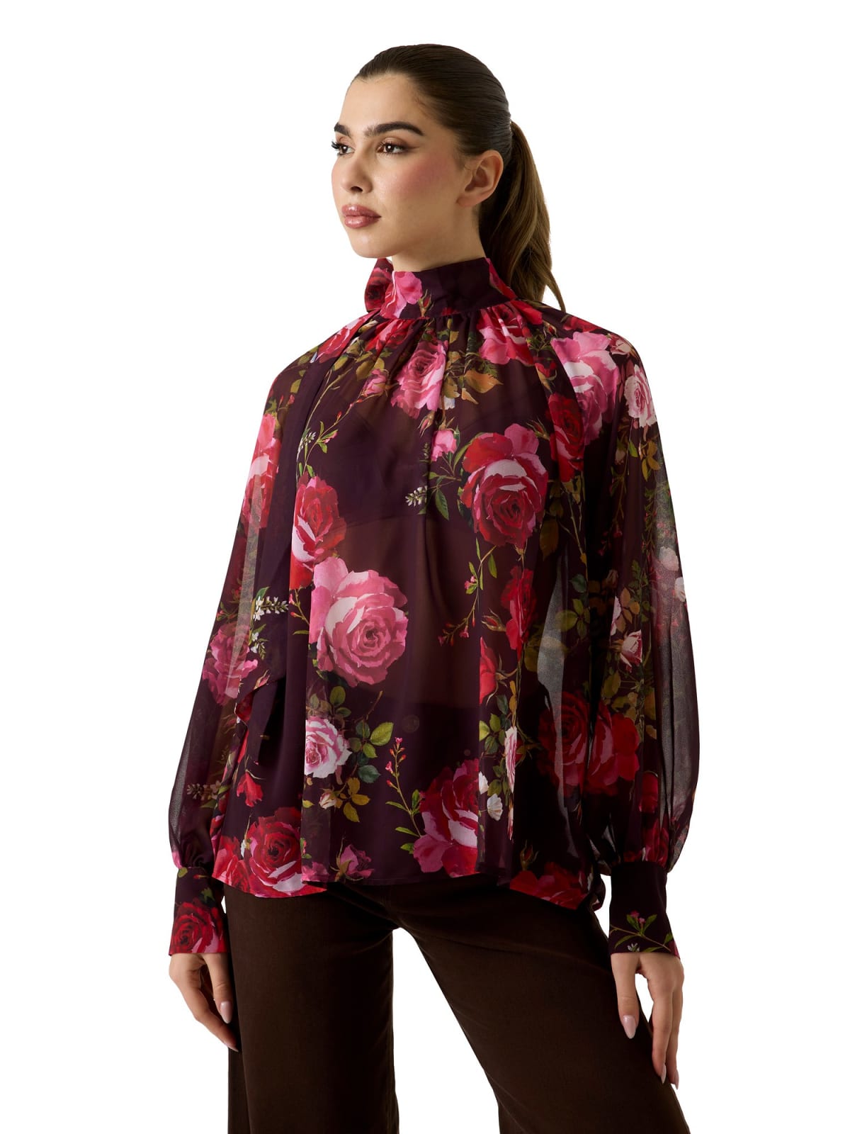 GUESS Audrine Bow Blouse