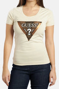 GUESS Triangle Tee Shirt White