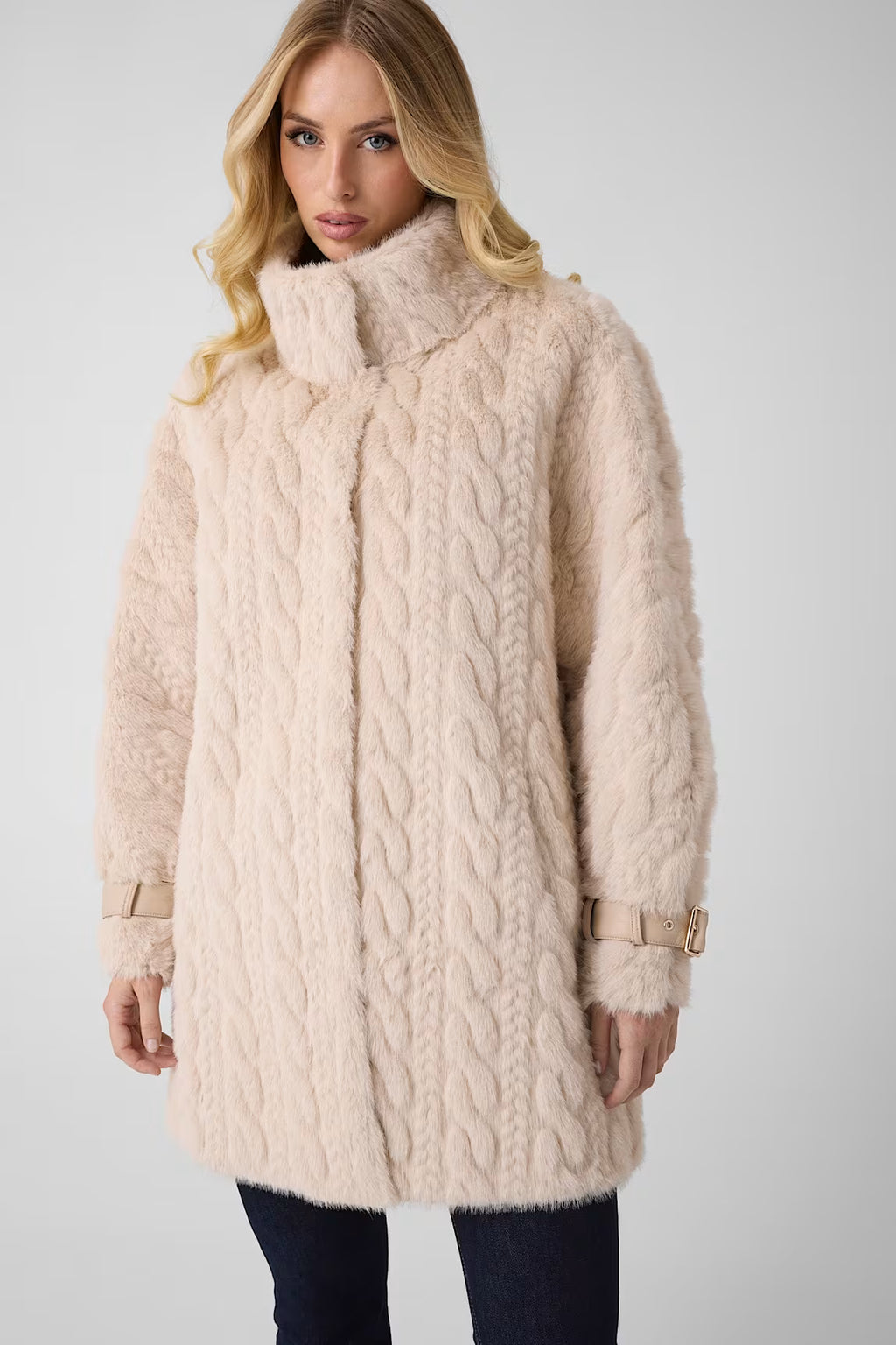 GUESS Braided Faux Wool Jacket