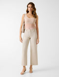 GUESS Zoya Wide Leg Crop Chino Jeans
