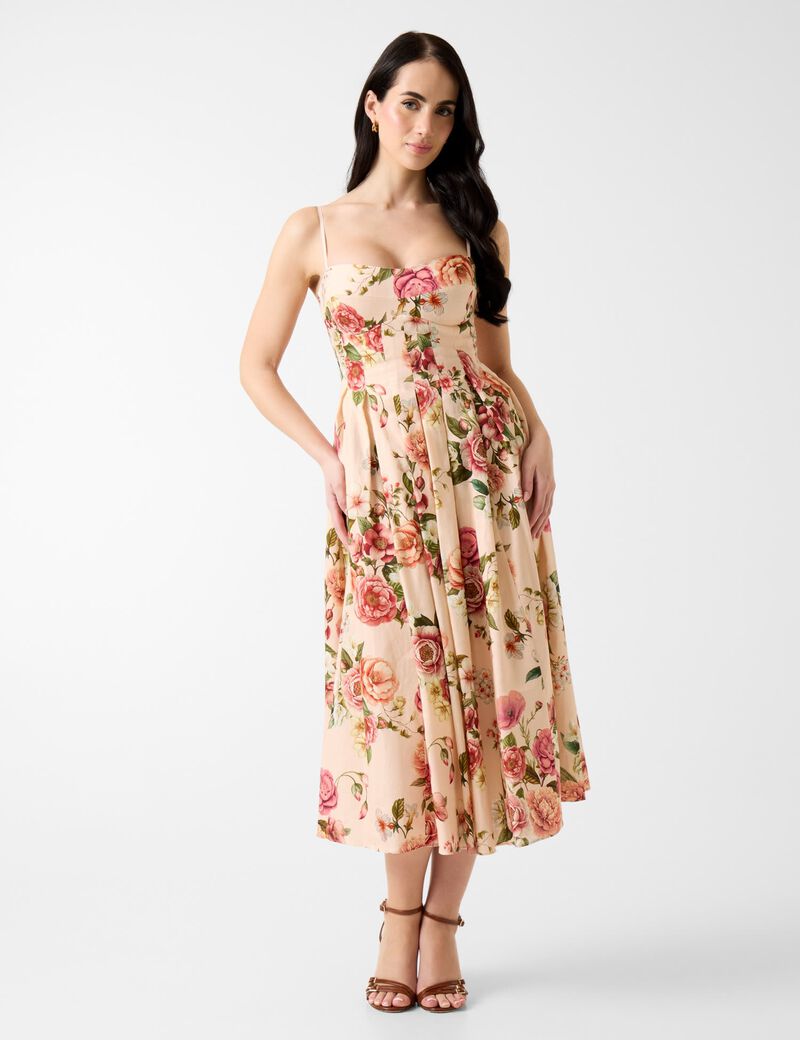 GUESS SL Bria Linen Dress Floral