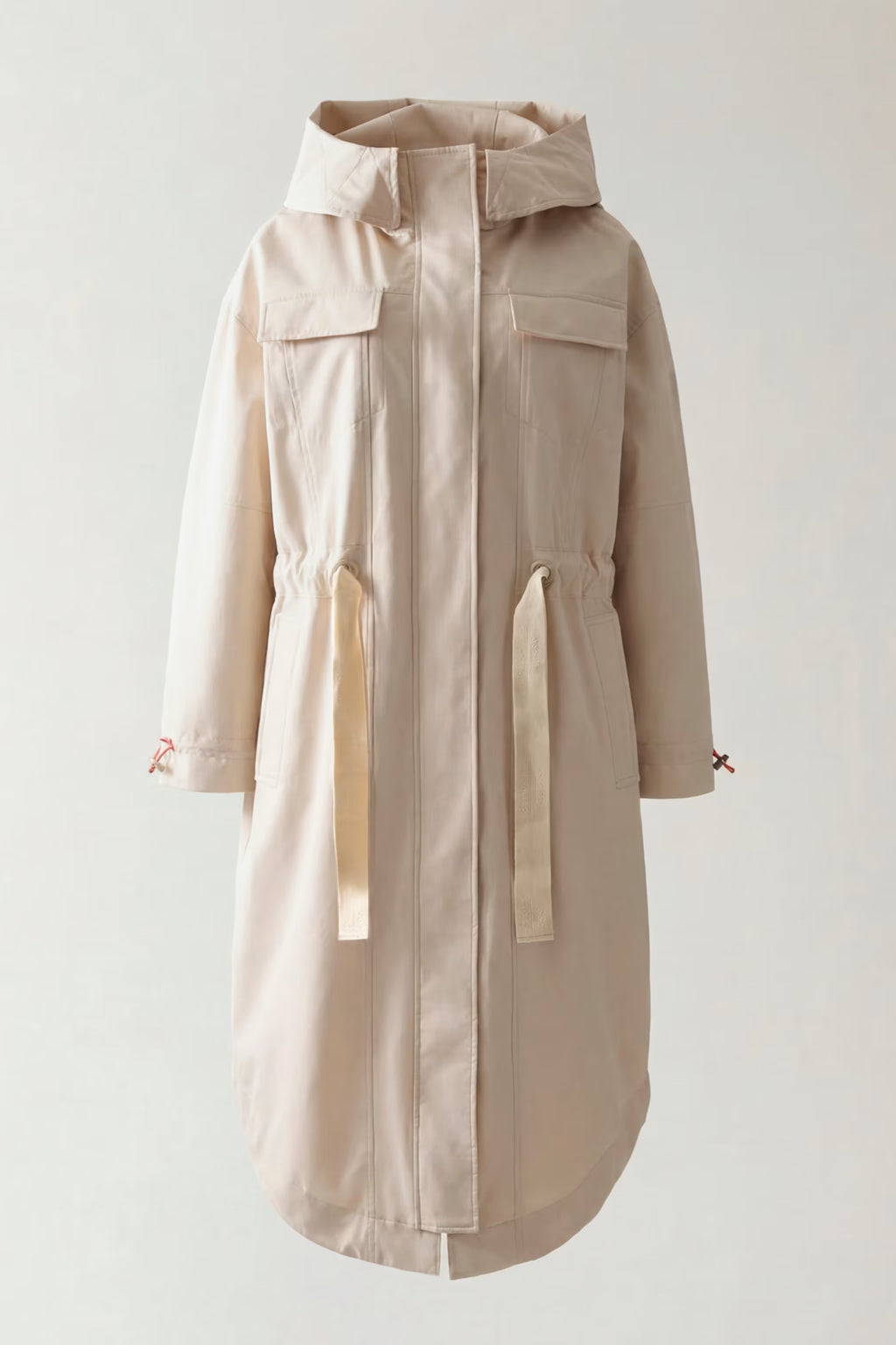 Guess North Sails Long Parka Jacket Cream