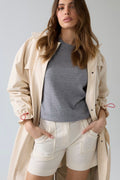 Guess North Sails Long Parka Jacket Cream