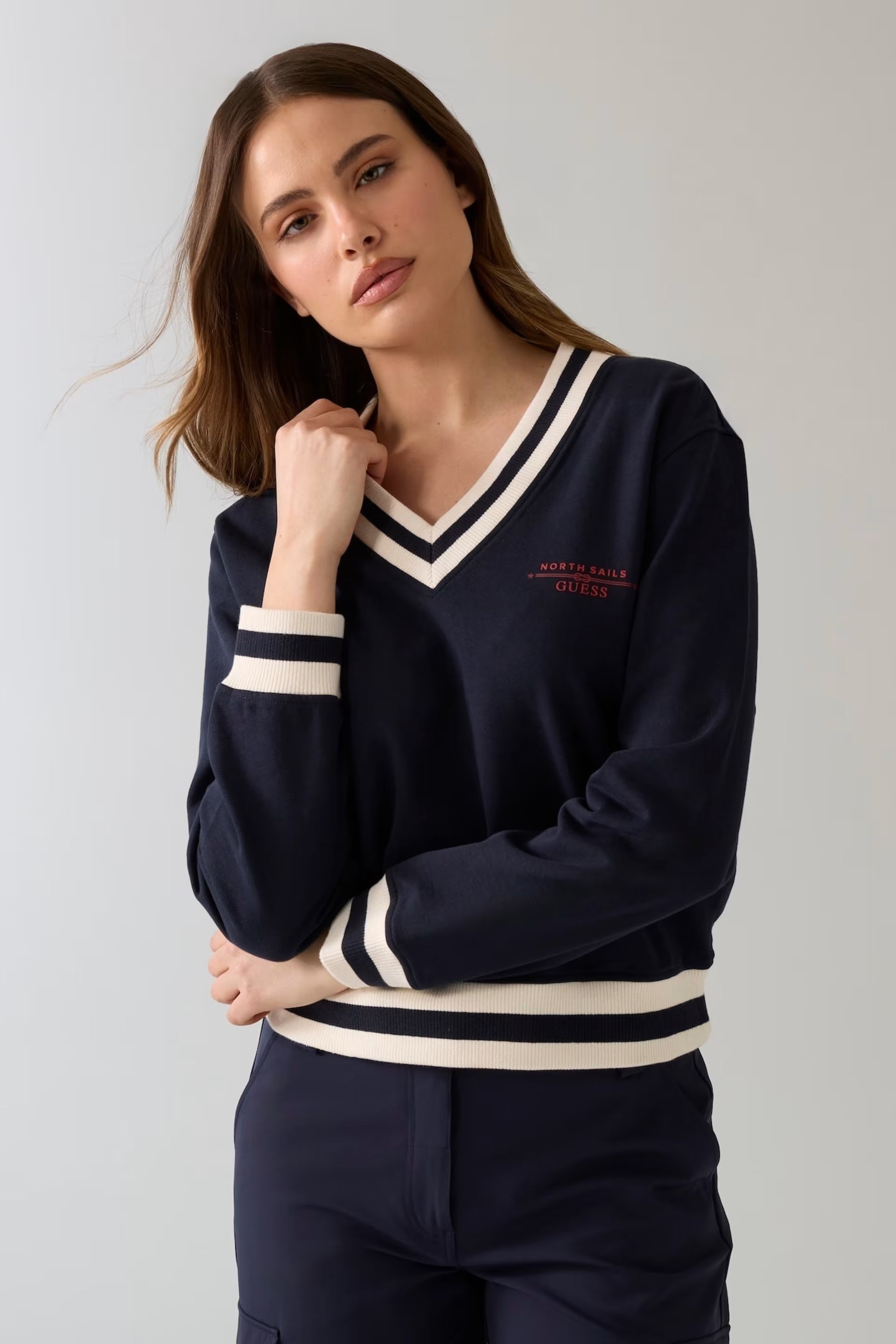 GUESS North Sail Sweater in Navy