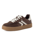 Tamaris Brown/White Leather trainers