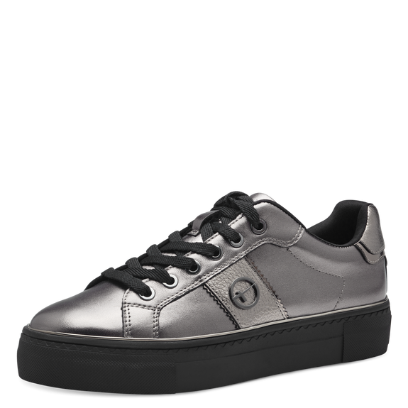 Tamaris Pewter Laced Shoe