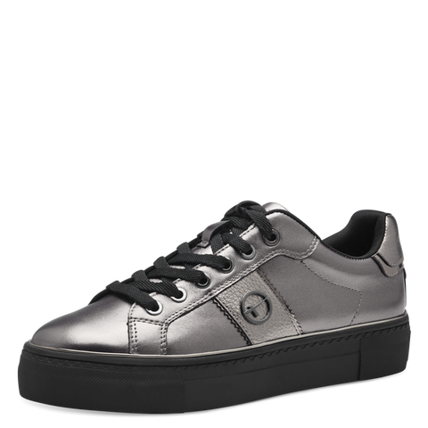 Tamaris Pewter Laced Shoe