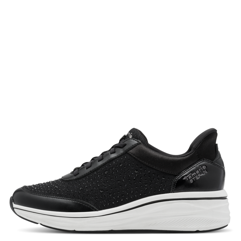Tamaris Step In Black Walking Shoe