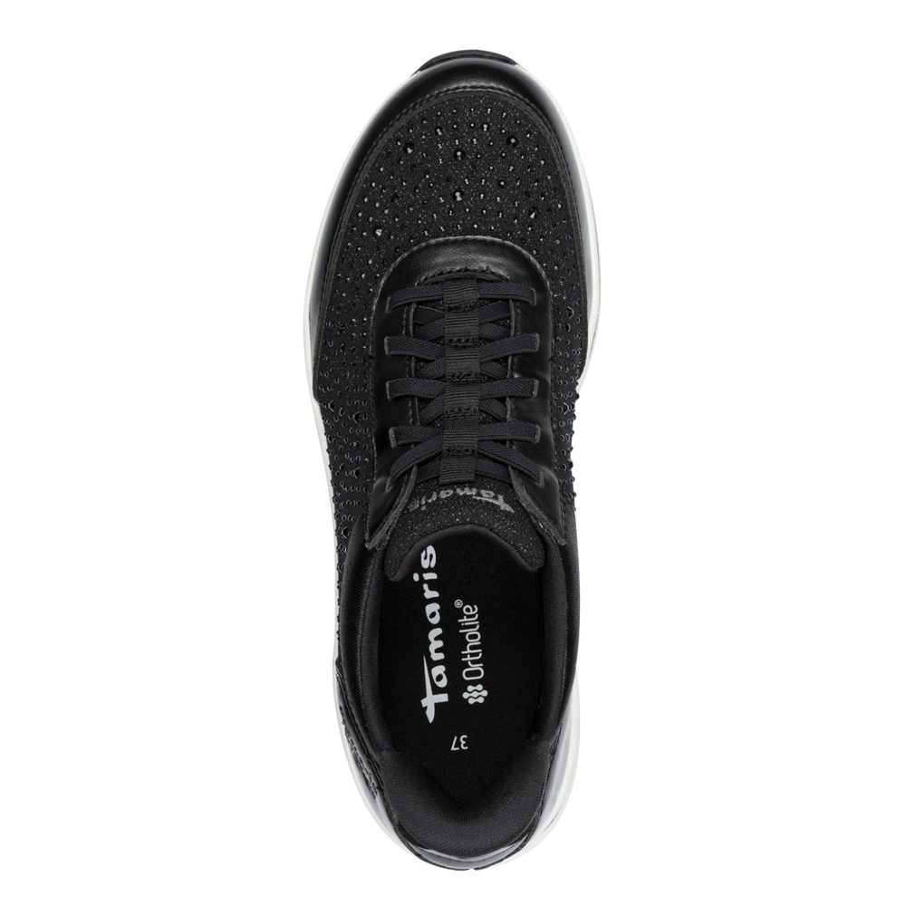 Tamaris Step In Black Walking Shoe