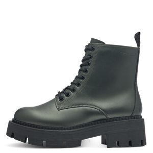 Tamaris Laced Ankle Boot Green Metallic