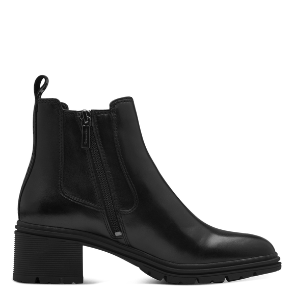 Tamaris Leather Ankle Boot Black