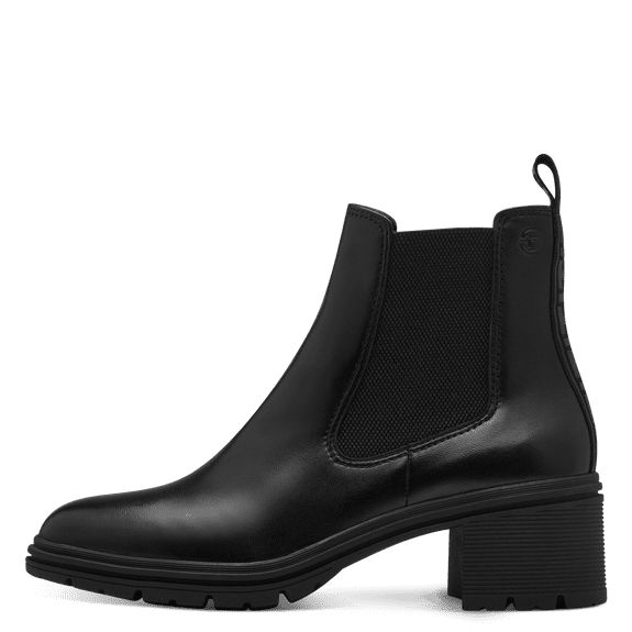 Tamaris Leather Ankle Boot Black