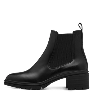 Tamaris Leather Ankle Boot Black