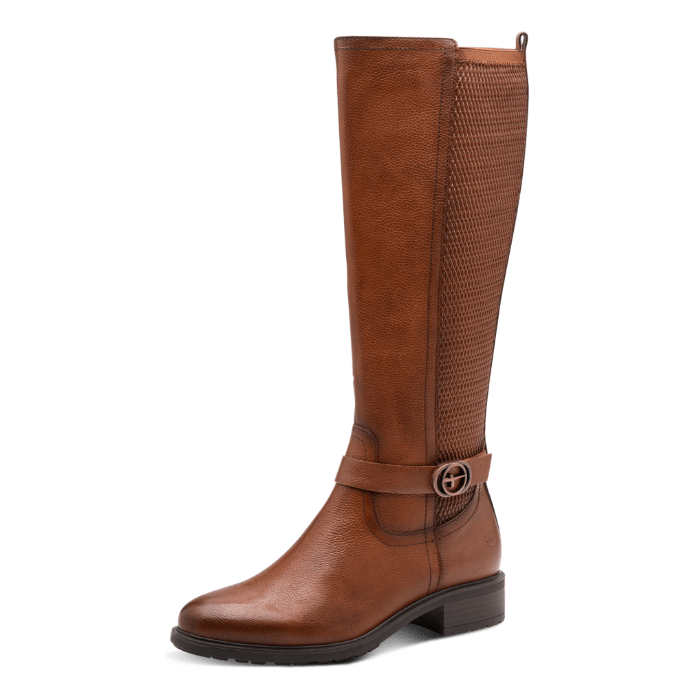 Tamaris Cognac Knee High Boot