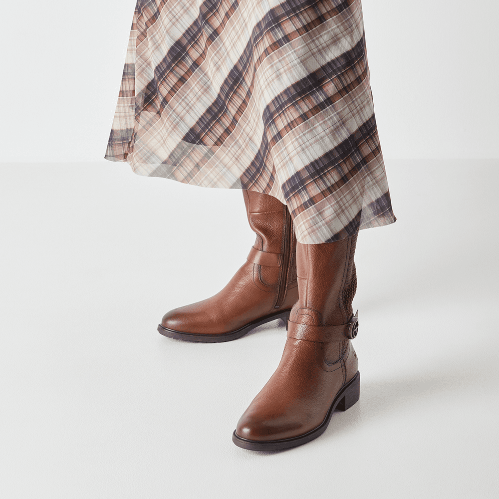 Tamaris Cognac Knee High Boot