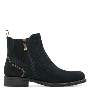 Tamaris Nubuck Navy Chelsea Boot
