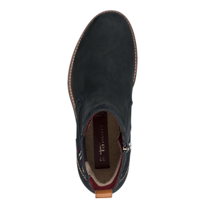 Tamaris Nubuck Navy Chelsea Boot