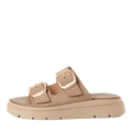 Tamaris Taupe Nubuck Sliders