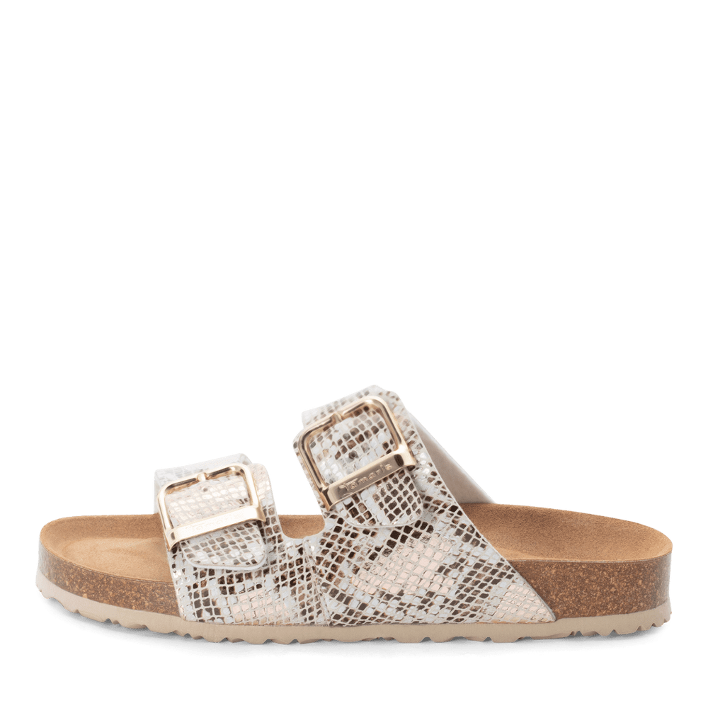 Tamaris Snakeskin Sliders