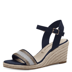 Tamaris Navy Wedge Sandal