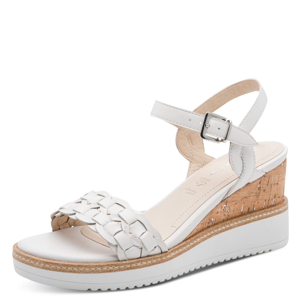 Tamaris Leather Wedge Sandal