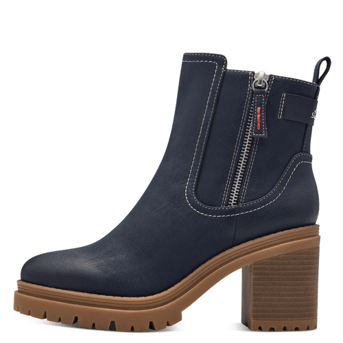 S OLIVER Navy Ankle Boot