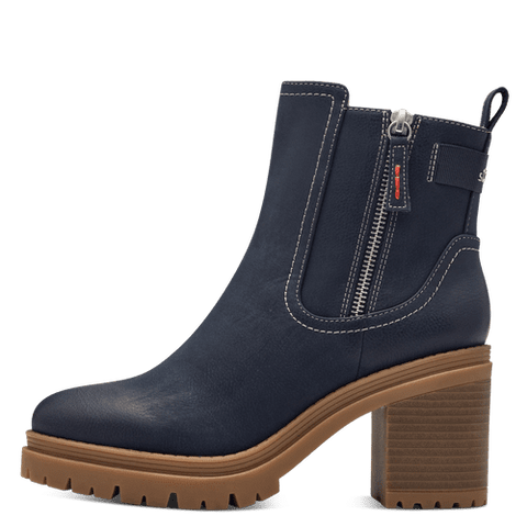 S OLIVER Navy Ankle Boot