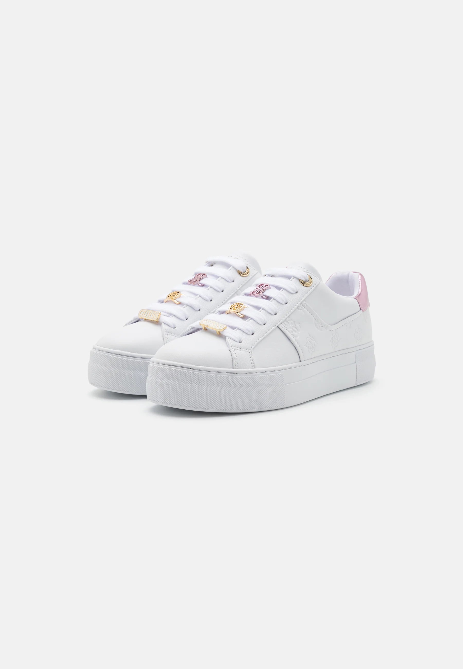 GUESS Giella 4G Peony Logo Trainers White