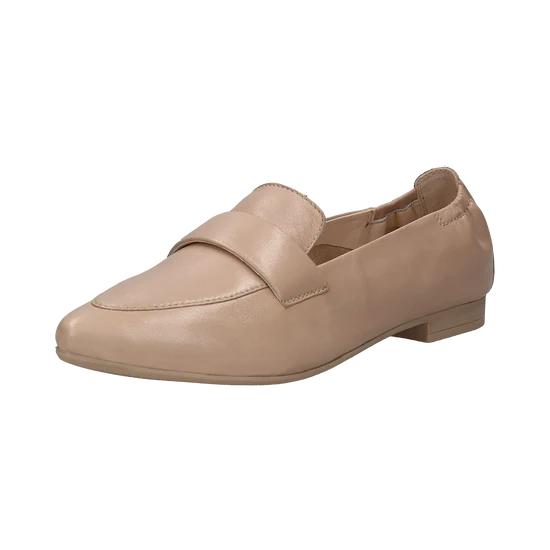 BAGATT Leather Nude Loafers