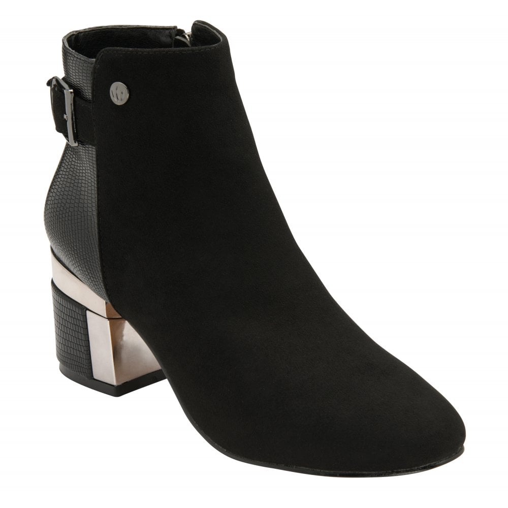 Lotus Andrea Black Ankle Boot
