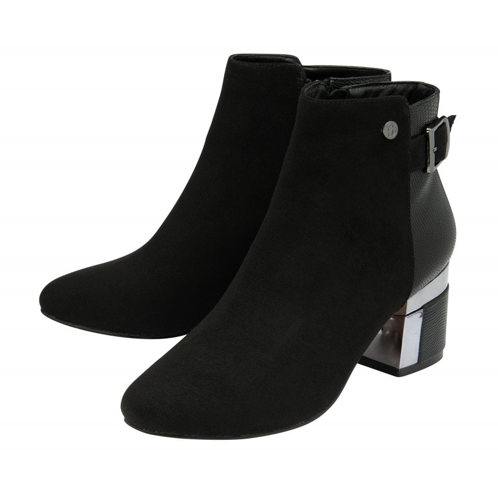 Lotus Andrea Black Ankle Boot
