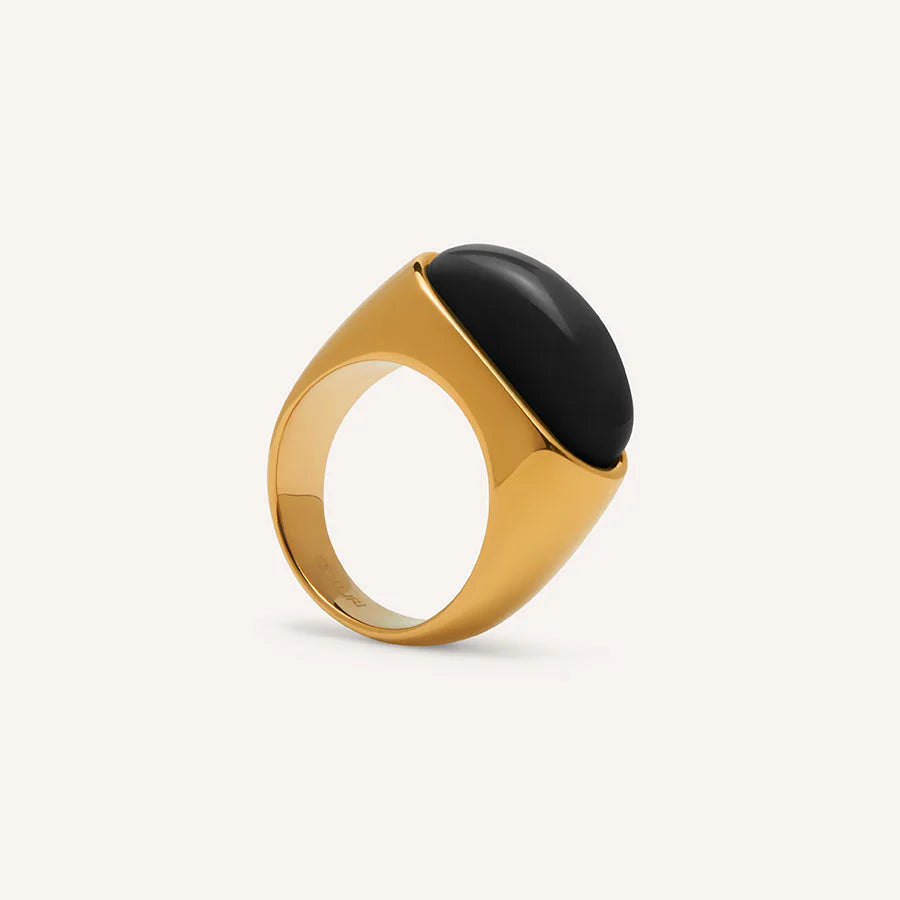 COLURi - Lorde Statement Ring in Black
