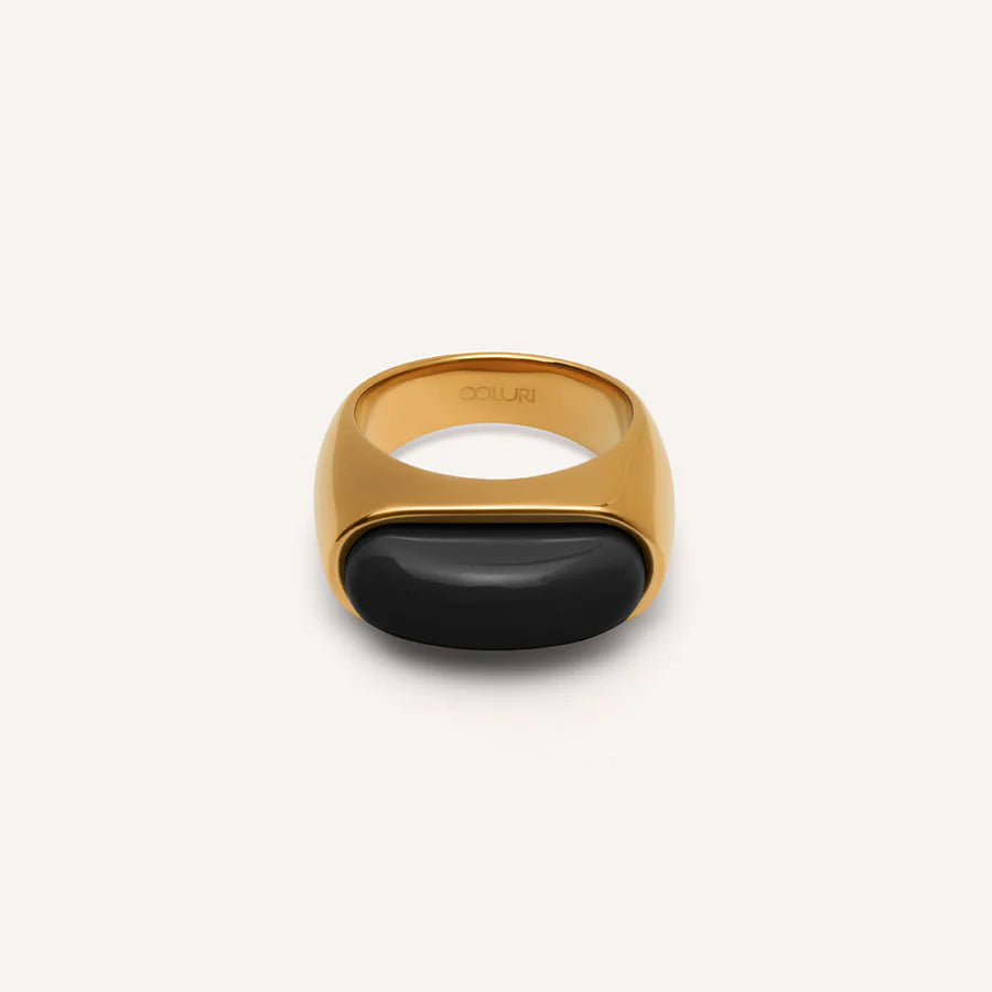 COLURi - Lorde Statement Ring in Black