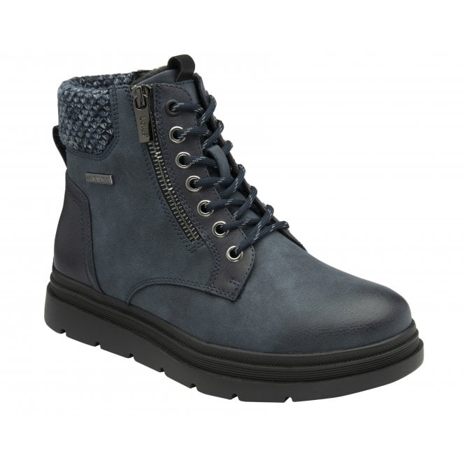 Lotus Saundra Ankle Boot Navy