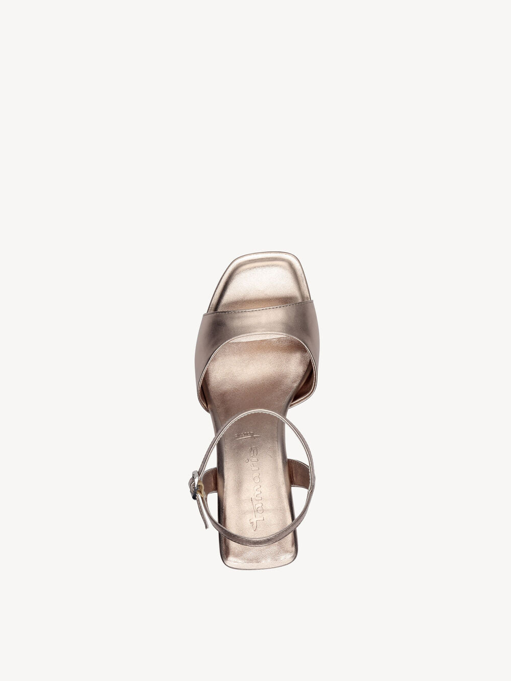 Tamaris Rose Gold Leather Sandal