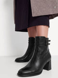 Tamaris Leather Heeled Ankle Boot