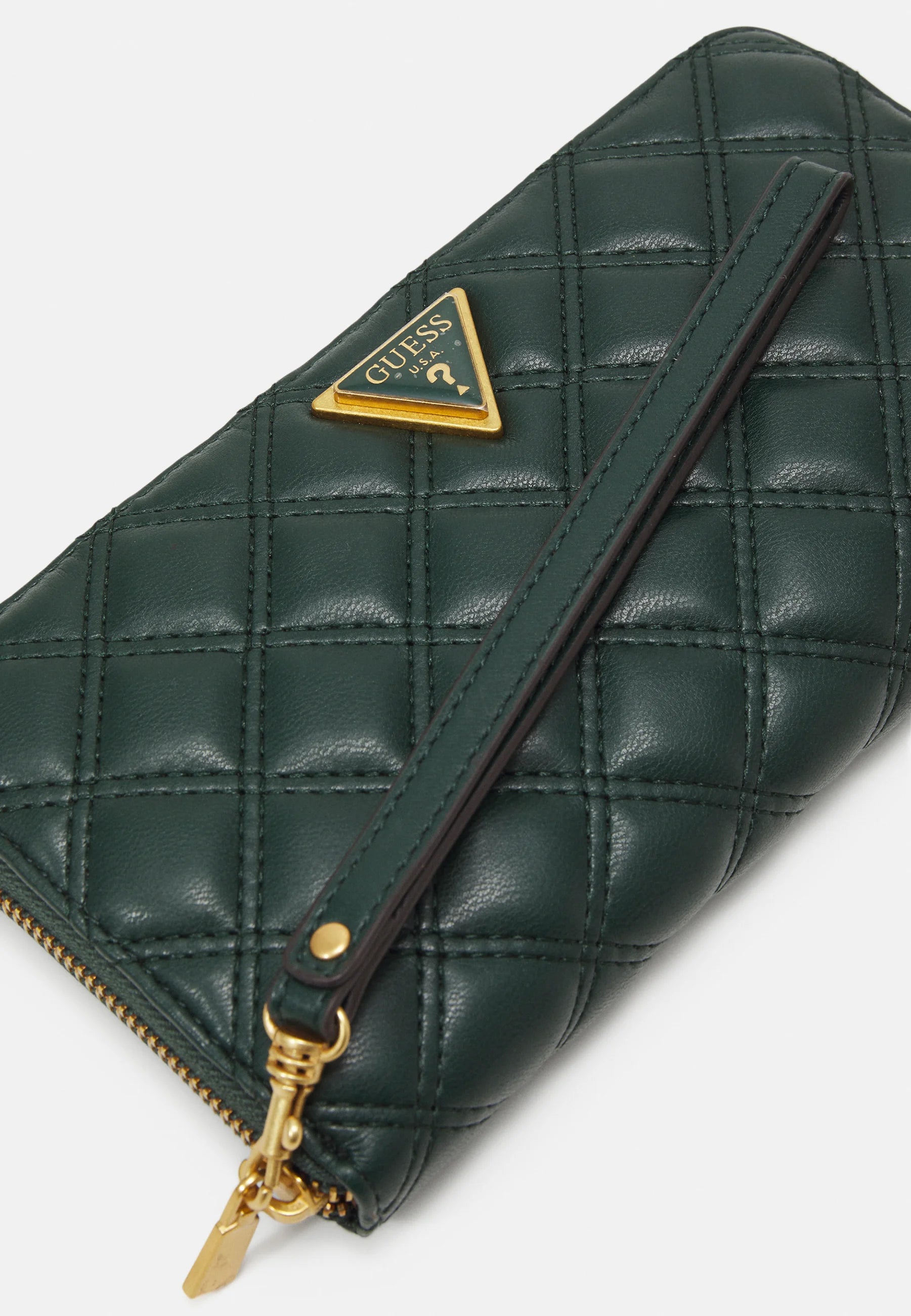 GUESS Giully Quilted Maxi Wallet Forest
