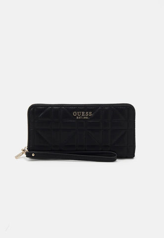 GUESS Assia Large Zip Around Wallet Black