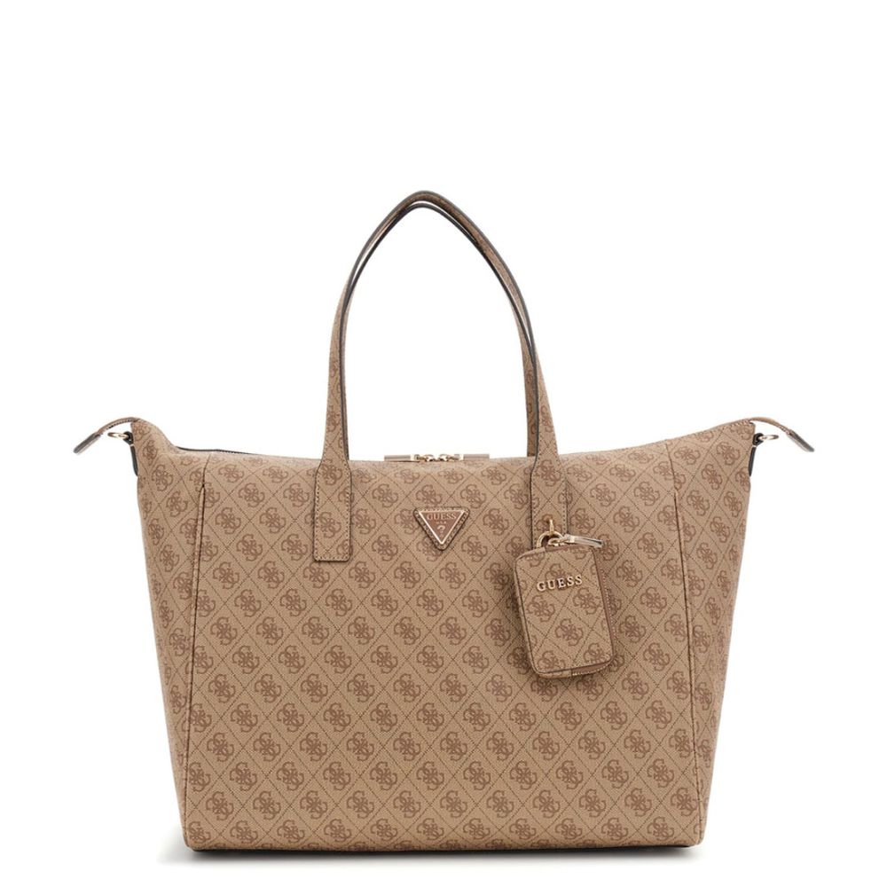 GUESS LATONA Carryon Large Tote in Latte Logo