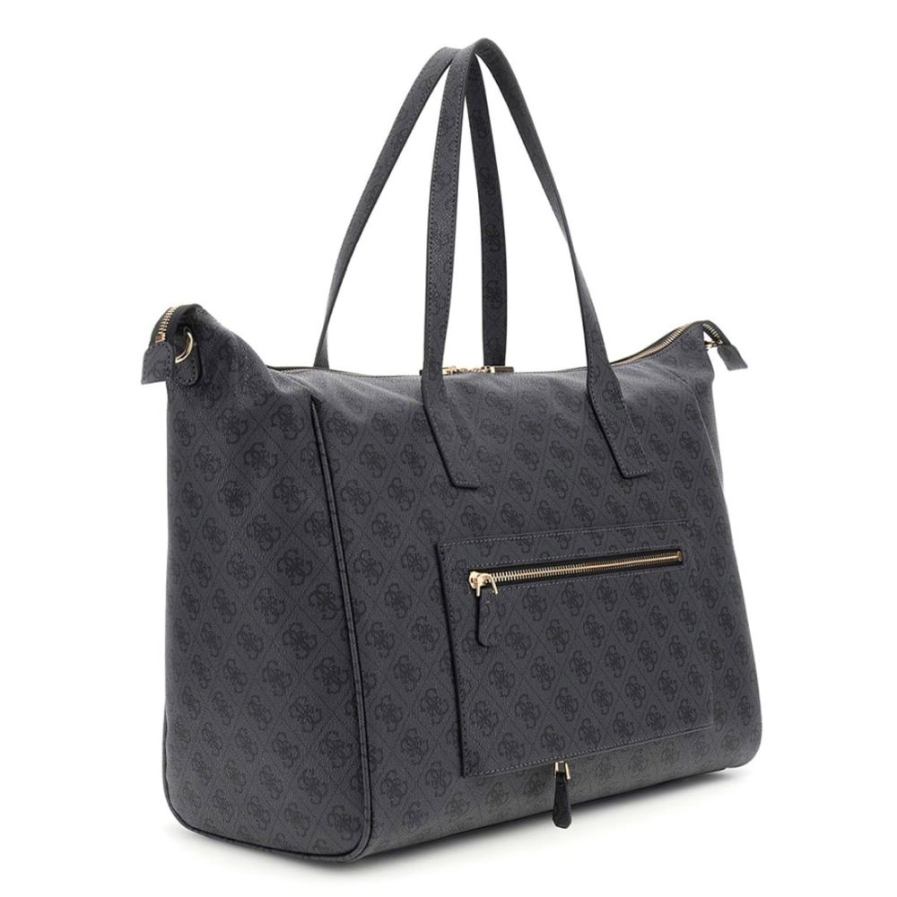 GUESS LATONA Carryon Large Tote in Coal