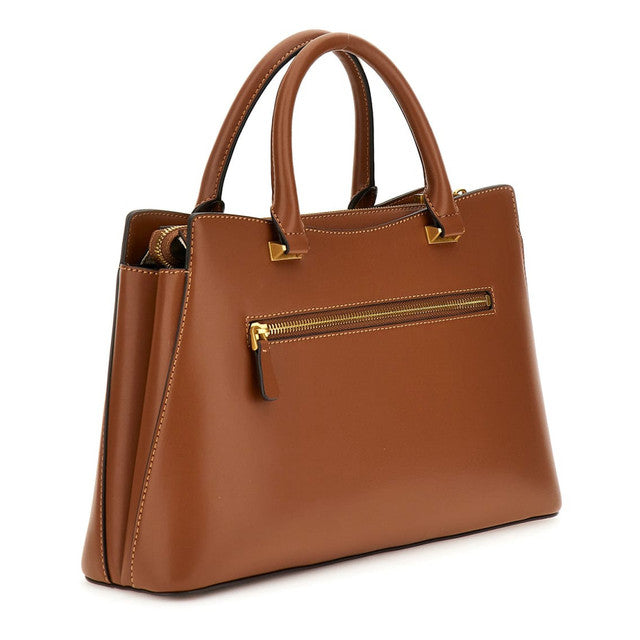 GUESS Kuba Satchel Cognac