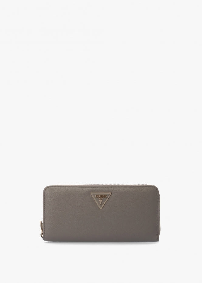 GUESS LAUREL II Large Zip Around Wallet Taupe